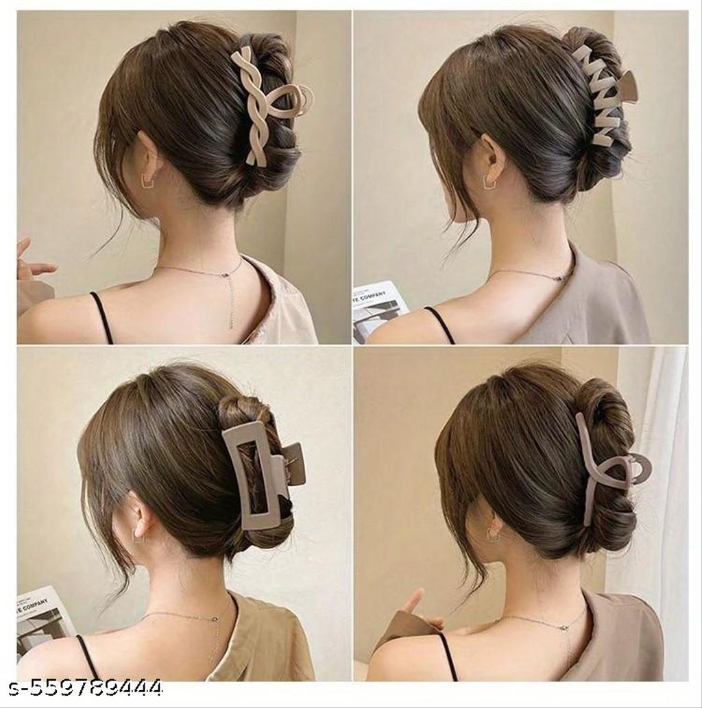 Large Matte Hair Claw Clips