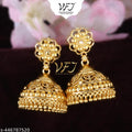 Big 1-Gram Gold Plated Jhumka Earrings
