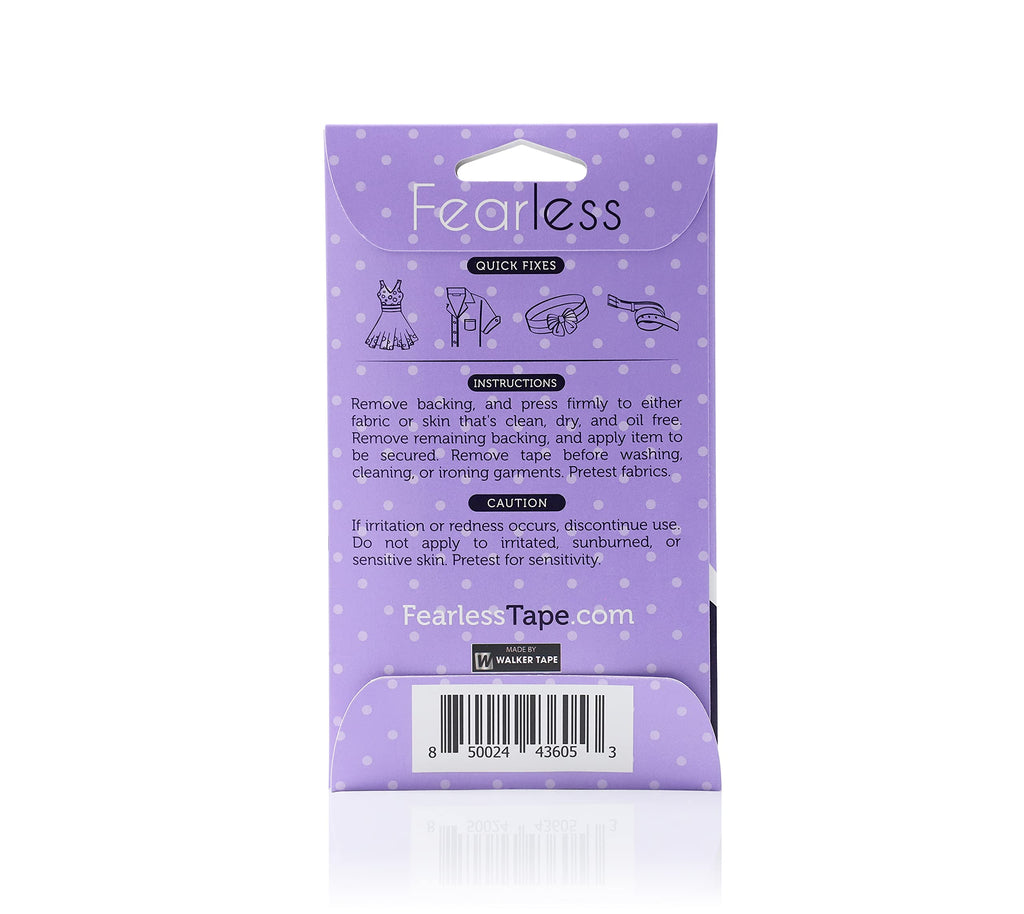 Fearless Fashion Tape – Invisible Double-Sided Body & Clothing Tape (70 Strips) | Strong All-Day Hold | Skin-Safe & Fabric-Friendly