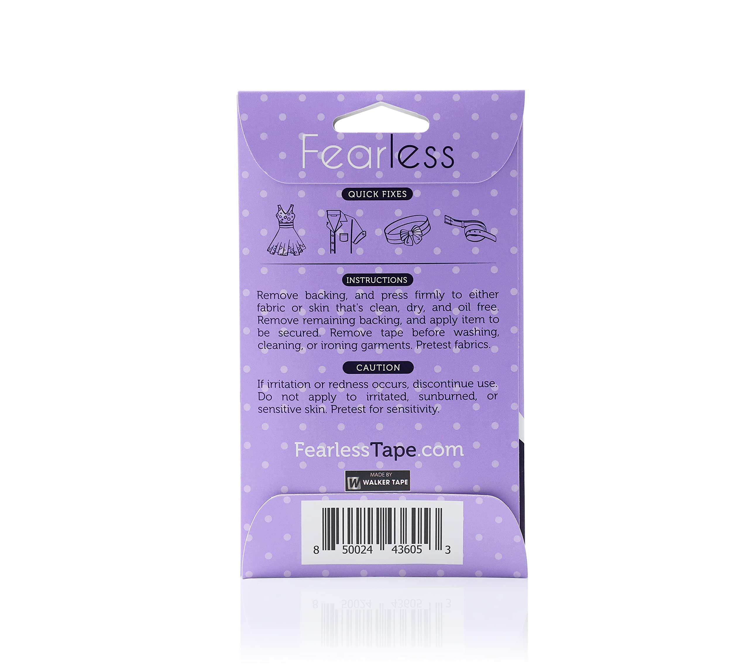 Fearless Fashion Tape – Invisible Double-Sided Body & Clothing Tape (70 Strips) | Strong All-Day Hold | Skin-Safe & Fabric-Friendly