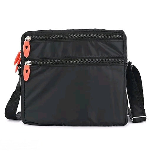 Free Shipping Solid Nylon Sling Bag with Non-Detachable Sling Strap - Perfect for Travel and Outdoor Activities