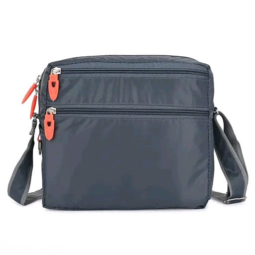 Free Shipping Solid Nylon Sling Bag with Non-Detachable Sling Strap - Perfect for Travel and Outdoor Activities