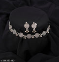 Oxidised Silver Ghungroo Choker Set with Earrings