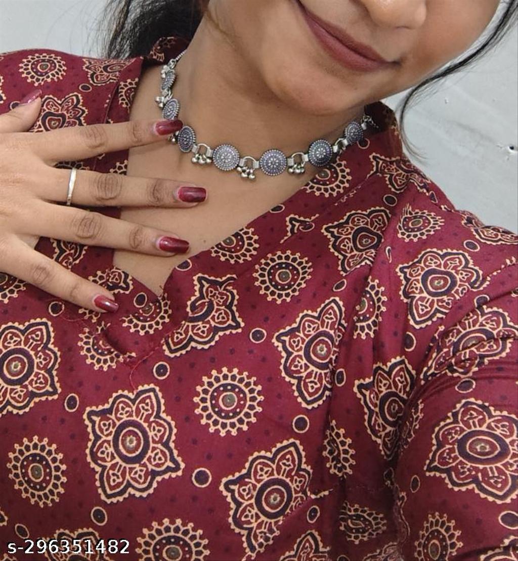Oxidised Silver Ghungroo Choker Set with Earrings – view 4
