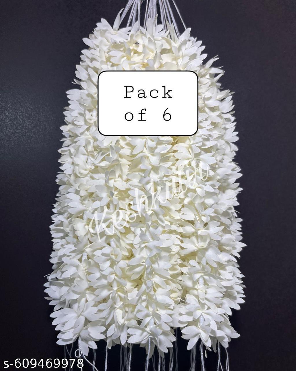 Fabric Flower Hair Gajra