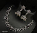 Oxidised Necklace Set with Jhumka Earrings