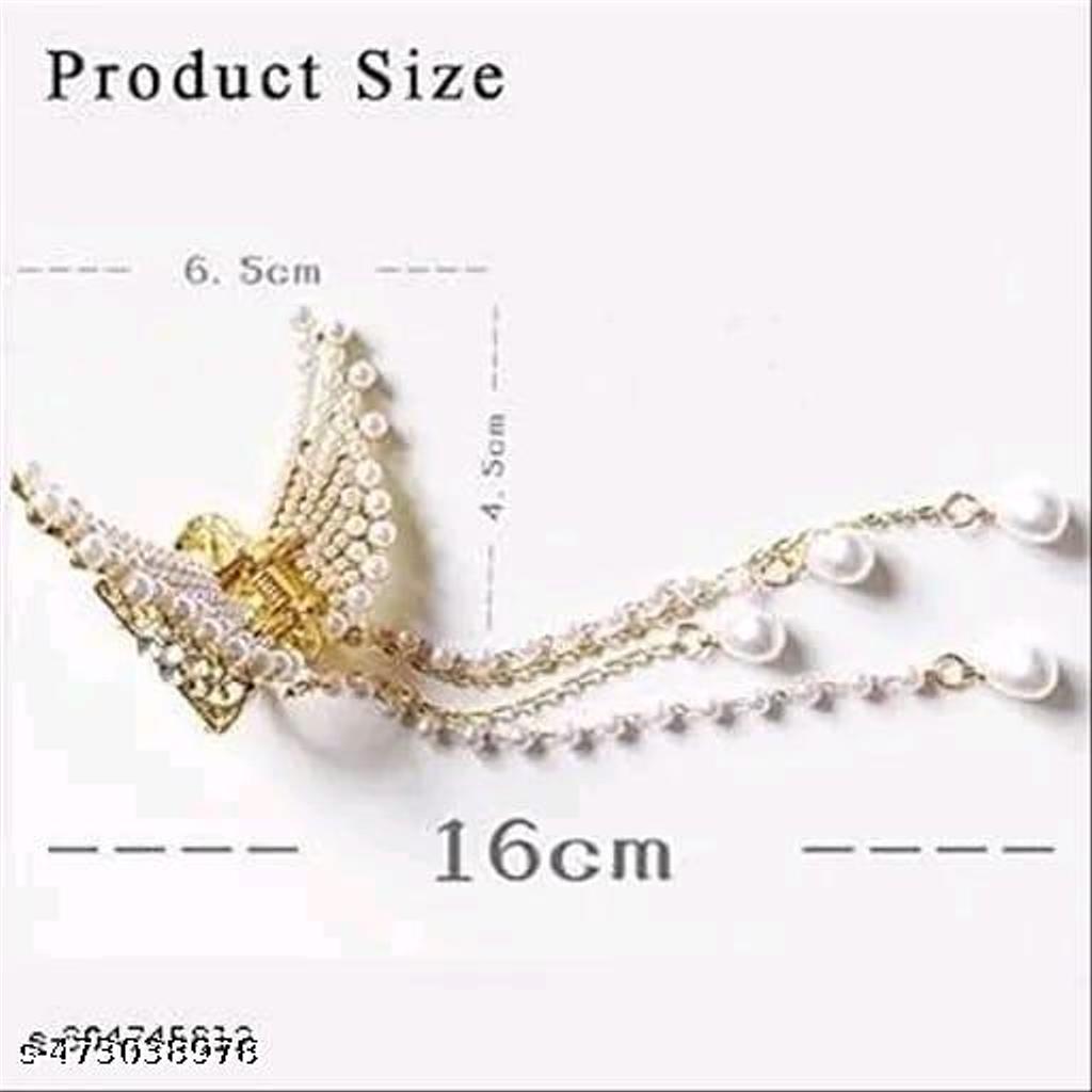 Stone-Studded Butterfly Claw Clip – view 4