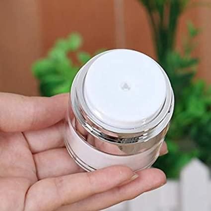 Lotion Face Cream Dispenser, Airless Travel Lotion Jar with Lid for Thick Moisturizer Skincare Cream