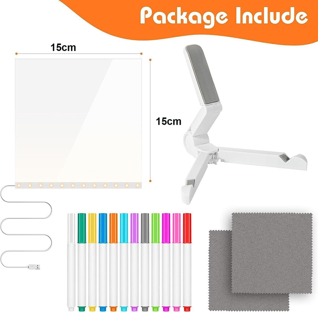 3D Acrylic Writing Board with Pen & Light